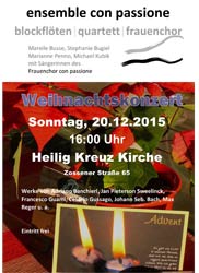 Weihnachtskonzert 20.12.2015